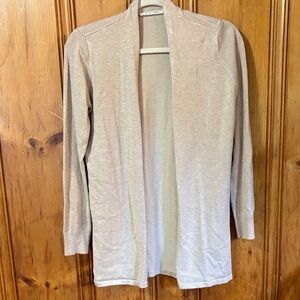 Cyrus Beige Knit Open Cardigan - Lightweight and Soft - Size XS